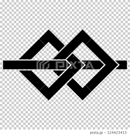 家紋です。二つ釘抜貫抜と言います。 124423413