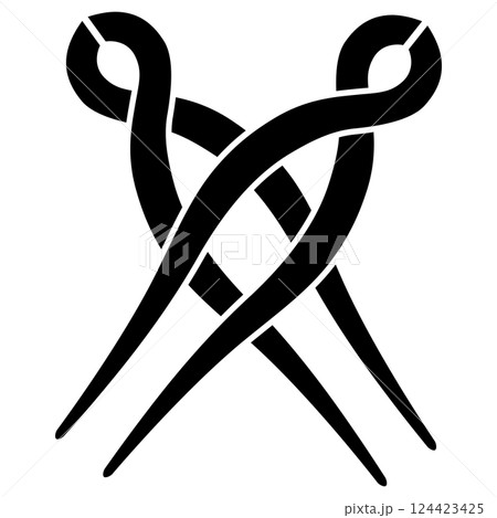 家紋です。二つ梃違い釘抜と言います。 124423425