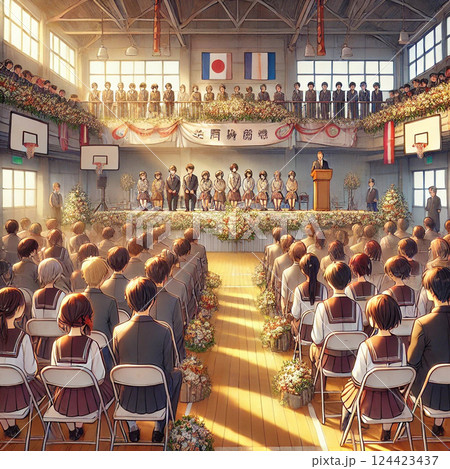 緊張の入学式 緊張の入学式 124423437