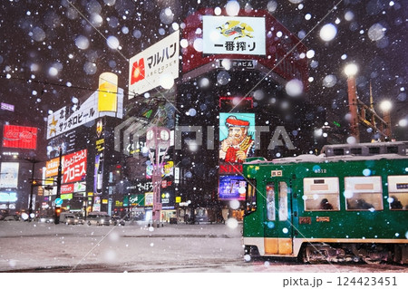 雪降るすすき 124423451