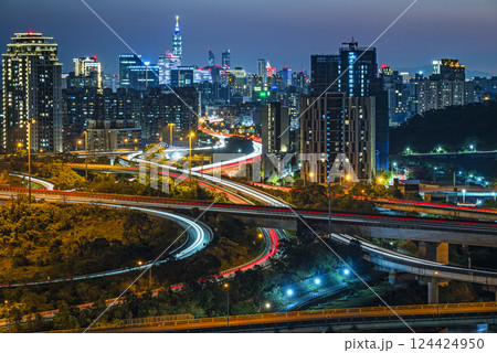 City interchange overpass City interchange overpass 124424950