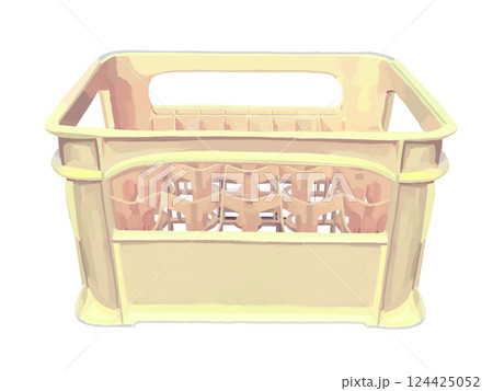 ビールケース白（ビール瓶なし） 124425052