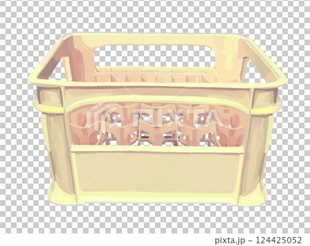 ビールケース白（ビール瓶なし） 124425052