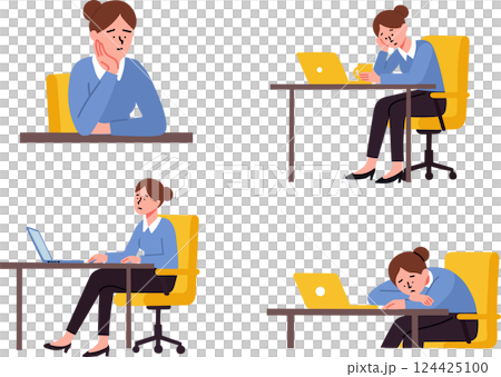 Business women suffering from work 124425100
