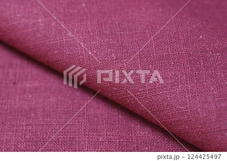 red hemp viscose natural fabric cloth color, sackcloth rough texture of textile fashion red hemp viscose natural fabric cloth color, sackcloth rough texture of textile fashion 124425497