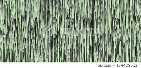 黒に緑青色の不規則なモップのようなボサボサ縦縞抽象イメージ 124425612