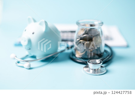 Health care insurance is smart financial decision, as it not only saves money on medical expenses but also ensures access to quality care and health management with symbol of stethoscope. investment. Health care insurance is smart financial decision, as it not only saves money on medical expenses but also ensures access to quality care and health management with symbol of stethoscope. investment. 124427758