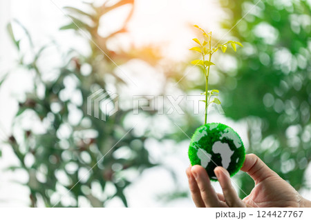 Promoting sustainable energy and green practices is essential for preserving Earth's environmental resources and ensuring a healthy global ecology. earth, eco, environmental, sustainable, green. 124427767