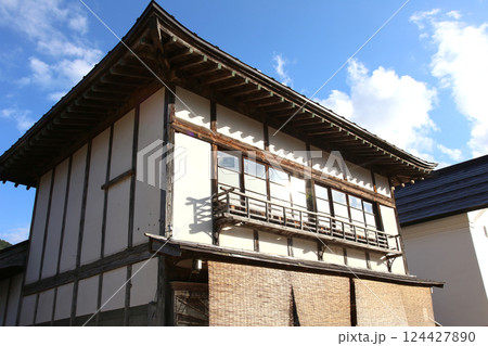 大内宿　宿場町　福島観光　大内宿町並み展示館　大内宿見晴台　江戸時代の宿場町　高倉神社 一之鳥居 124427890