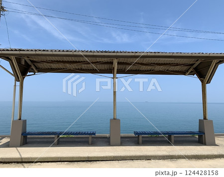 日本の美しい風景 下灘駅 日本の美しい風景 下灘駅 124428158