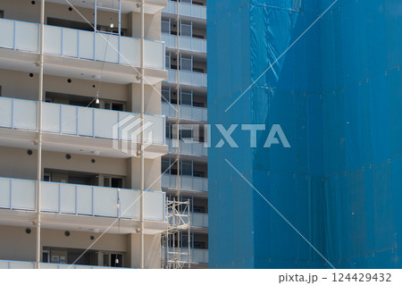 建設中のマンション 建設中のマンション 124429432