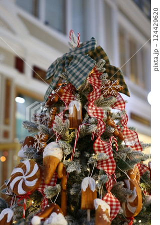 Delightful and Festive Holiday Tree Decoration Featuring Adorable Candy Themes Galore Delightful and Festive Holiday Tree Decoration Featuring Adorable Candy Themes Galore 124429620