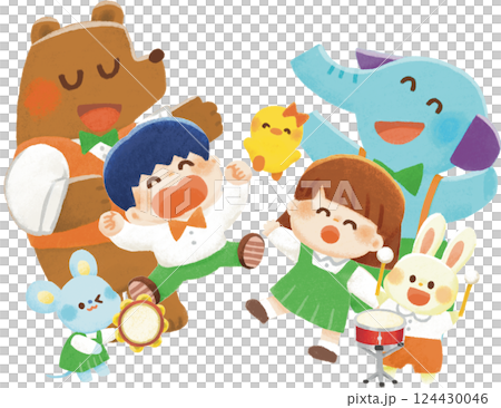 発表会で張り切るみんな 124430046