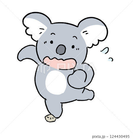 走る コアラ こける かわいい 124430495