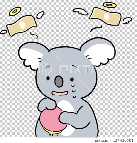 Spending money koala 124430501
