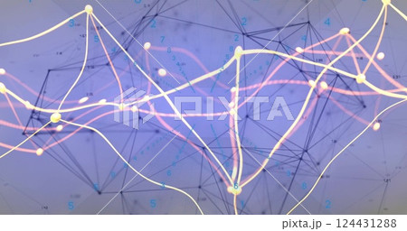Image of digital data processing over dna strand spinning Image of digital data processing over dna strand spinning 124431288