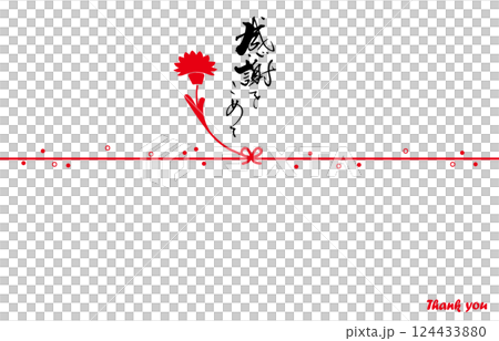 Calligraphy - Noshi paper style (with gratitude) Carnation .n Calligraphy - Noshi paper style (with gratitude) Carnation .n 124433880