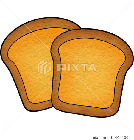 The illustration of a toast The illustration of a toast 124434002