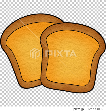 The illustration of a toast The illustration of a toast 124434002