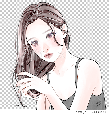 照顧頭髮的女人 照顧頭髮的女人 124434444