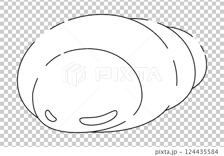 Simple chocolate cornet illustration 124435584
