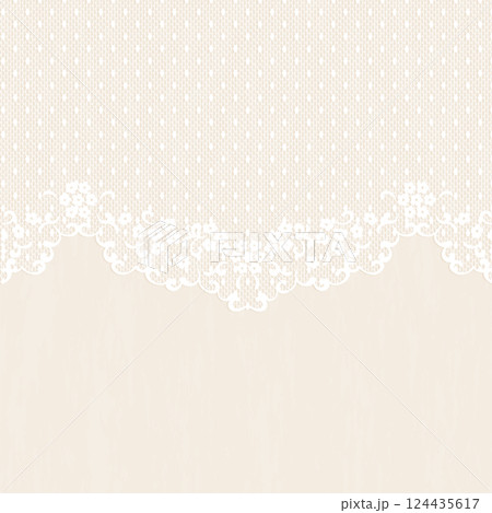 アンティーク風レースの背景ベクターイラスト アンティーク風レースの背景ベクターイラスト 124435617