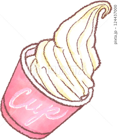 ソフトクリーム_カップ_バニラ 124437000