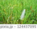 芝生の上に置いたペットボトル 芝生の上に置いたペットボトル 124437095
