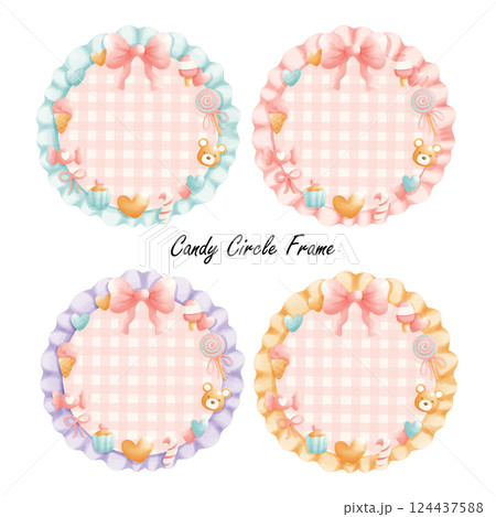 set of colorful empty frame 124437588