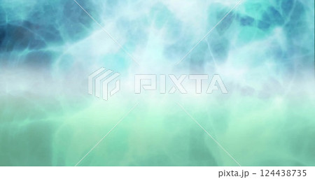 Image of white shapes moving on blue background 124438735