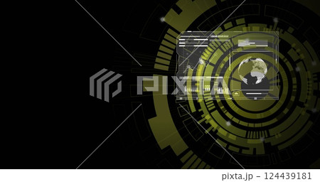 Image of digital data processing over scope scanning 124439181