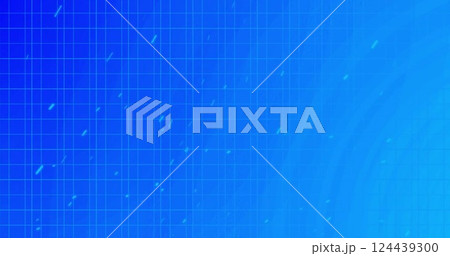 Grid pattern and blue shapes, image background 124439300