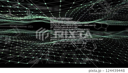 Image of data processing and networks of connections Image of data processing and networks of connections 124439448
