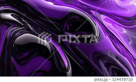 Abstract space with purple and black colors creating a seamless looping motion background for immersive viewing experience 124439710
