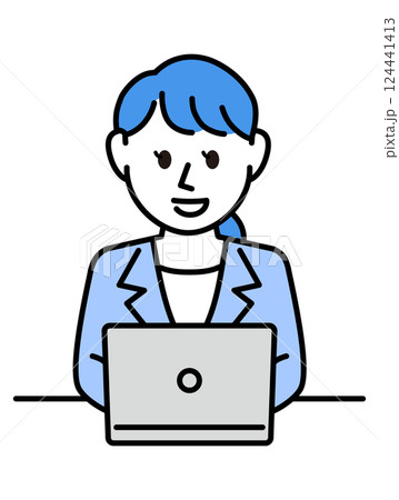 スーツの女性 124441413