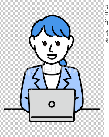 スーツの女性 124441413