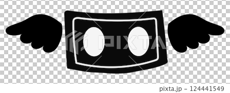 Vector illustration of a banknote with wings 124441549