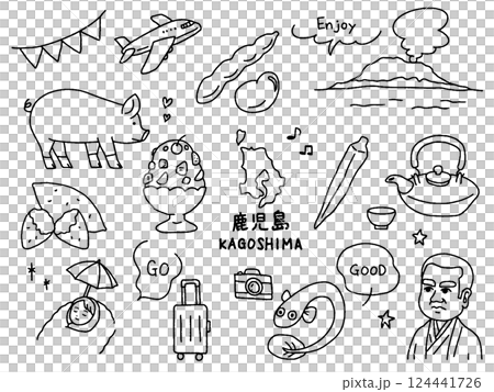 鹿兒島手繪插圖集 124441726