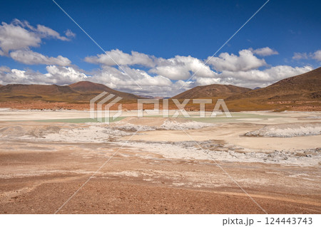 Barren mountains in Atacama Desert 124443743