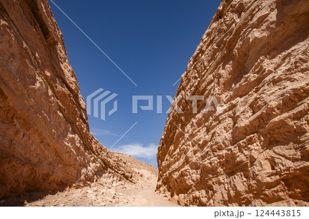 Sandstone rock formations in Atacama Desert Sandstone rock formations in Atacama Desert 124443815