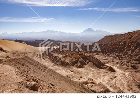 Sandstone rock formations in Atacama Desert Sandstone rock formations in Atacama Desert 124443902