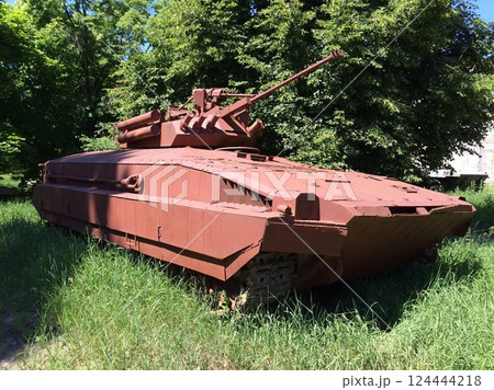 Armored Infantry Fighting Vehicle in Grass Armored Infantry Fighting Vehicle in Grass 124444218