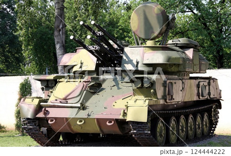 Anti-Aircraft Gun Vehicle on Display 124444222