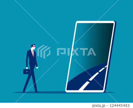 Internet Addicted Blindfold man goes to Virtual World 124445483