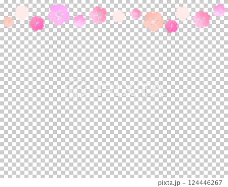 Spring-like and cute cherry blossom frame material 2 124446267