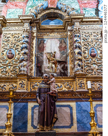 Silves, Portugal - Feb 21, 2025: Interior of Catedral da Se, Se Cathedral at Silves, Portugal. 124446377