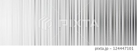 Seamless ribbed reeded acrylic or plexi glass grey bg with grainy texture 124447101