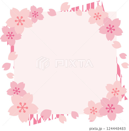 桜の花フレーム 124448483