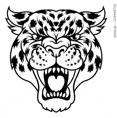 Jaguar Leopard Cheetah Panther Sports Team Mascot 124448730