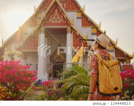 Travel to Ancient City of Ayutthaya, Thailand 124449813